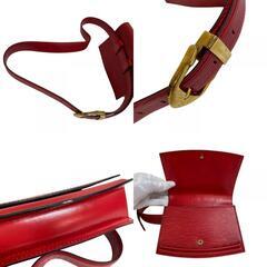 ルイヴィトン LOUIS VUITTON ボディバッグ エピ ポシェット サンチュール ヴィンテージ ポーチ ウエストバッグ M52607 レッドの画像
