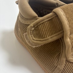 ブラウン コーデュロイ ベビーシューズの画像