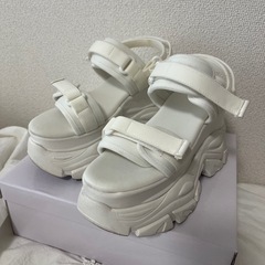 GRL ダブルベルト厚底スポーツサンダル【zr 1146】 23.5cmの画像