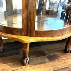 ★ヴィンテージ家具★キュリオケース 飾り棚 ガラス棚 コンパクト【マジカルスケッチ】の画像