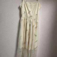 【美品】ナチュラルベージュ ワンピース＋シアー羽織りセット🌿✨の画像