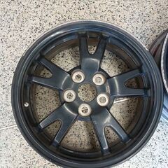 【純正】15インチ アルミホイール 6J+45 PCD100／5穴  2本｜ガリ傷多数あり・補修素材にの画像