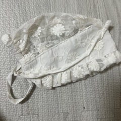 頭囲38〜44cmのベビー用レース帽子の画像