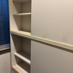 薄型白い棚 無料180x90x20cm の画像