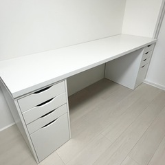 IKEA アレクス 引き出しユニット ホワイト ②　吹田市引取限定の画像