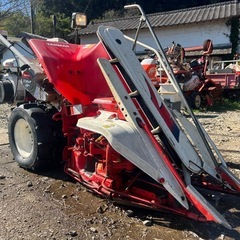 ヤンマー 1条刈り　バインダー　自動紐通し　3.8馬力 刈幅 約300mm ワンタッチスルー　刈取 稲刈り 掛け干し 結束 田んぼ 稲作 ガソリン 宮崎 簡易始動動画ありの画像