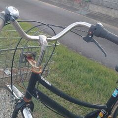 『✨重厚感ある✨しっかりした✨中古自転車』ママチャリ自転車27インチ 変速/鍵/オートライト/籠付き身長155センチからの画像