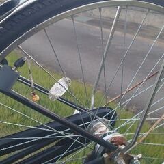 『✨重厚感ある✨しっかりした✨中古自転車』ママチャリ自転車27インチ 変速/鍵/オートライト/籠付き身長155センチからの画像