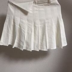 【3点セット】白プリーツスカート＋編み上げスカート🤍単品購入もOK✨の画像
