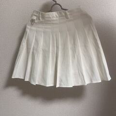 【3点セット】白プリーツスカート＋編み上げスカート🤍単品購入もOK✨の画像