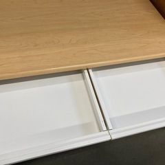 平机 OAデスク 幅100cm 木目 中古の画像