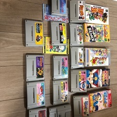 スーパーファミコン本体とソフトセットの画像