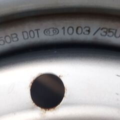 12インチ 12×3.50B 鉄チン4本セット 145R12 6PRなどに スタッドレスタイヤ用にどうぞ※引き取り又は待ち合わせ ※着払いも可の画像