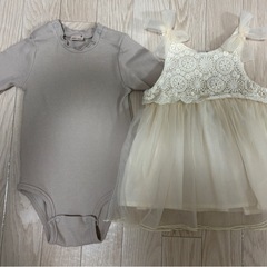 ベビー服　ベビーワンピース　プティマイン　80サイズの画像