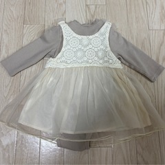 ベビー服　ベビーワンピース　プティマイン　80サイズの画像