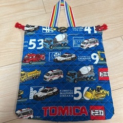 トミカきんちゃす巾着の画像