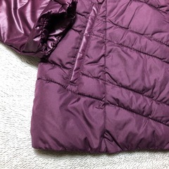 未使用 GU ライトダウン風中綿ジャケット M パープルの画像