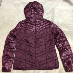 未使用 GU ライトダウン風中綿ジャケット M パープルの画像