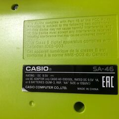 CASIO SA-46 キーボードの画像