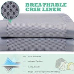 ベビーベッド　メッシュガードの画像