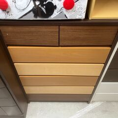 【リサイクルショップどりーむ天保山店】No.4668 タンス 衣類収納 ６段収納 カラフルの画像