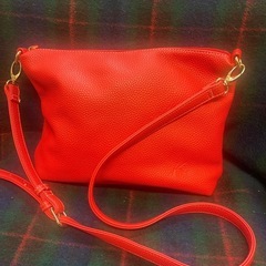 Kitamura キタムラ　ショルダーバッグ　 赤 レザー レッド 斜め掛けの画像