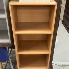 【リサイクルショップどりーむ天保山店】No.4678 カラーボックス ３段 木製の画像