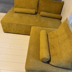 美品　ノーチェ　ソファ SHIFT ロールクッション付き　背もたれ移動　NOCE 定価約14万円の画像