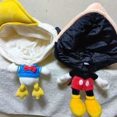 ディズニー　ミッキーマウス＆ドナルドダックフェイスキャップの画像