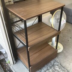【リサイクルショップどりーむ天保山店】No.4679 レンジ台 キッチン家具の画像