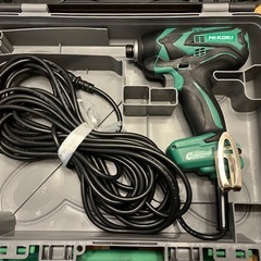 日立ハイコーキインパクトドライバー　コード付
の画像