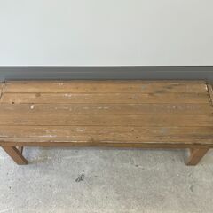 【リサイクルショップどりーむ天保山店】No.4634 ベンチ アウトドア ２人掛けの画像