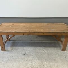 【リサイクルショップどりーむ天保山店】No.4634 ベンチ アウトドア ２人掛けの画像