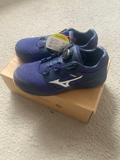Mizuno BOA 27.0cm ネイビー安全靴