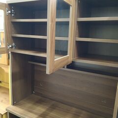 リユースのサカイ浦和店 【F188】★食器棚 株式会社ベルーナ ブラウンの画像