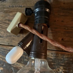 天井用照明　シーリングライト　こだま電球　スイッチ付き　レトロの画像