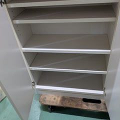 【中古】大阪引取歓迎　シューズボックス　下駄箱　玄関収納　ワイド90　木製【KNJ1F174】の画像