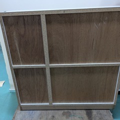 【中古】大阪引取歓迎　シューズボックス　下駄箱　玄関収納　ワイド90　木製【KNJ1F174】の画像