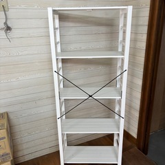 ホワイト　白　棚　四段　収納棚　の画像