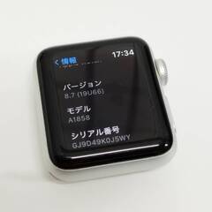 Apple Watch Series 3/GPS/38mm/A1858/シルバー〈MTEY2J/A〉の画像