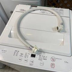 YAMADA 5.5kg簡易乾燥付き洗濯機RORO YWM-T55LW 2024年製 中古の画像