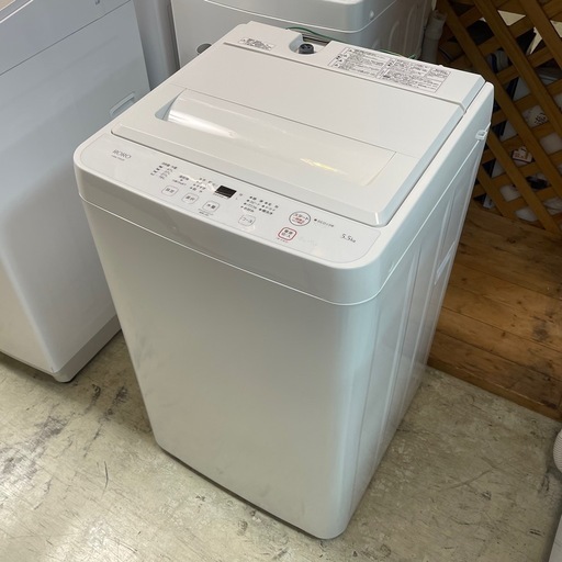 YAMADA 5.5kg簡易乾燥付き洗濯機RORO YWM-T55LW 2024年製 中古