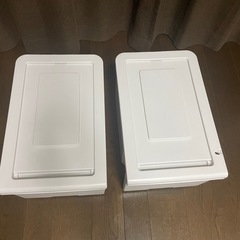 おまけあり‼️ニトリキャスター付き2段分別ゴミ箱（ホワイト）キッチンやランドリーに最適！の画像