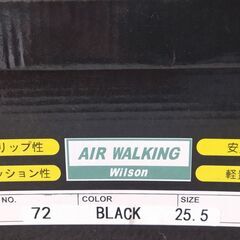 新品 Wilson AIR WALKING ART NO.72 BLACK SIZE 25.5㎝  ※引き取りまたは指定駅渡しの画像