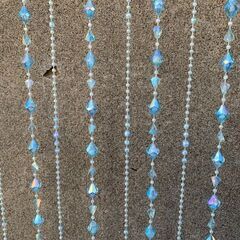 ビーズカーテン クリスタル ブラインド 暖簾の画像