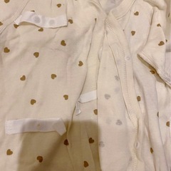 ハート模様コンビ肌着 3点セットの画像