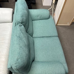 2人掛けソファ　グリーン　の画像