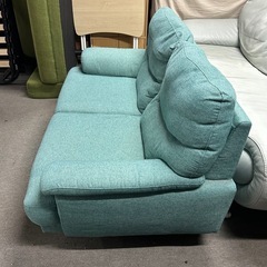 2人掛けソファ　グリーン　の画像