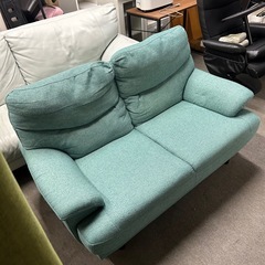 2人掛けソファ　グリーン　の画像