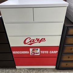 5段チェスト　広島カープ　公認家具の画像